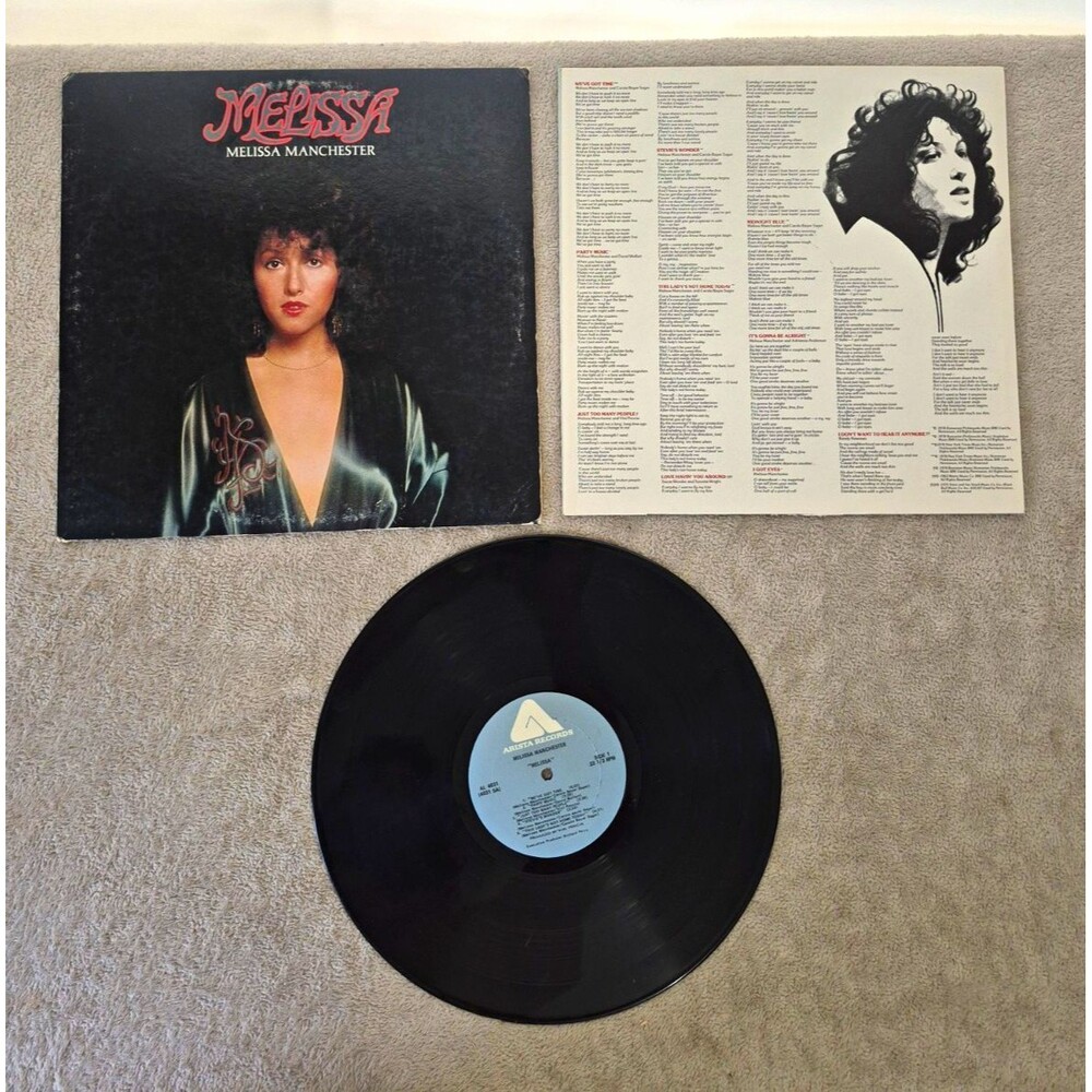 Melissa Manchester - Melissa 1975 Arista Vinyl LP 12" 33 RPM AL 4031